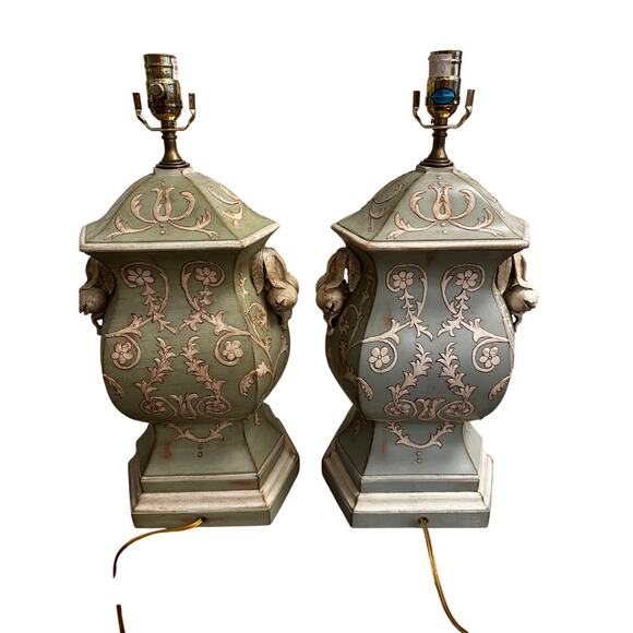 Chelsea House Decorative Lamp (2 total) Distressed Look - Picture 12 of 16